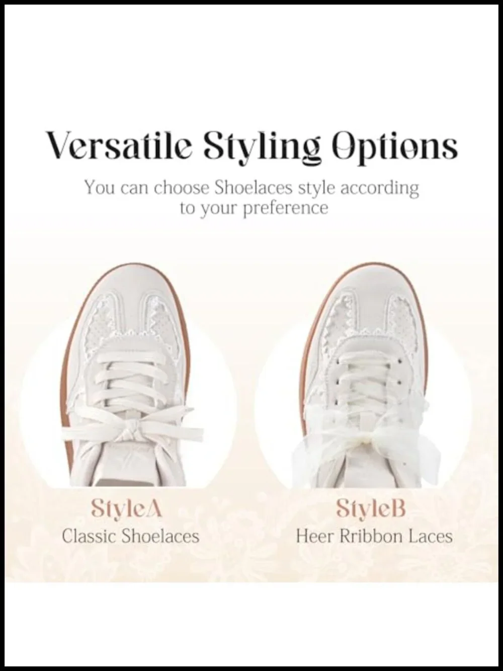Lace-Up Chunky Platform Sneakers with Arch Support Memory Foam Sole